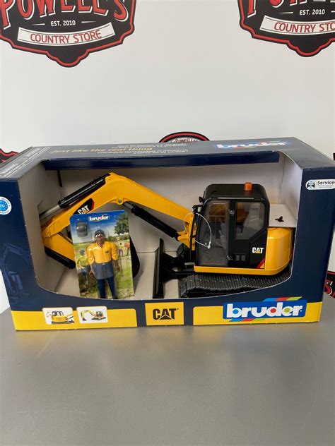 bruder mini excavator|bruder cat excavator construction toy.